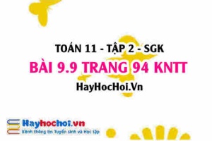Bài 9.9 trang 94 Toán 11 tập 2 Kết nối tri thức